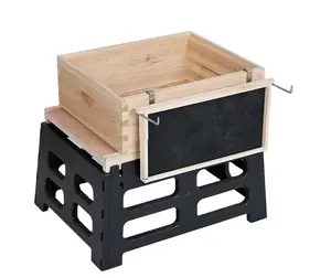 Fournitures d'apiculture Support de ruche d'abeille avec support de cadre Support de ruche noir pour support de ruche langstroth