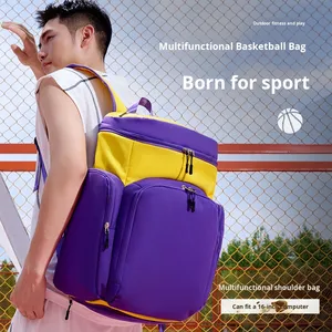 <span class=keywords><strong>Sac</strong></span> <span class=keywords><strong>de</strong></span> sport unisexe Bull Club pour entraînement <span class=keywords><strong>de</strong></span> basketball, en tissu Oxford souple, avec fermeture éclair et fermoir, plusieurs compartiments, logo épais, séparation humide/sec - Product Image 6