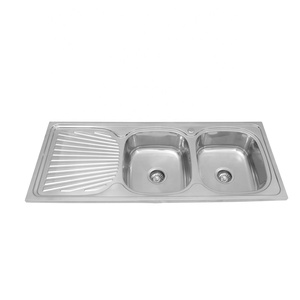 Fregadero de acero inoxidable para lavandería y cocina con escurridor y tabla de lavado para balcón - Product Image 4