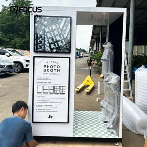 JLJ White All-in-one <strong>Photo</strong> <strong>Booth</strong> Digital <strong>Photo</strong> <strong>Booth</strong> Shell Dslr Photobooth Vending Machine Selfie <strong>Photo</strong> <strong>Booth</strong> Machine - Product Image 2