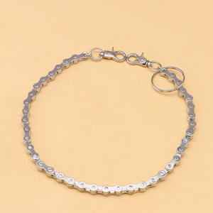 Cadena de bicicleta para hombre, cadena de cintura con anillo de Metal, accesorio de baile callejero estilo Hip Hop para hombre, duradera, de una sola vuelta, K111 163 - Product Image 2