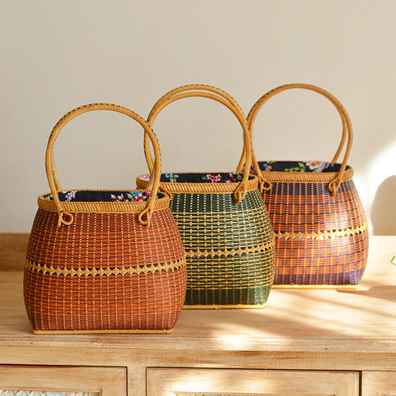Shop Our Trendy Rattan Bamboo Bags Eco-Friendly Stylish
