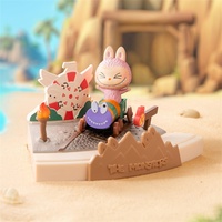 Pour POP MART 100% Original Labubu les monstres jouant à la série de jeux PVC boîte aveugle figurines scène ensembles vinyle visage boîtes mystère