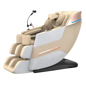 كرسي تدليك جديد فاخر كهربائي رباعي الأبعاد بتصميم الجسم بالكامل بدون جاذبية مثبت بالدحرجة بأفضل سعر للبيع بالجملة 2024