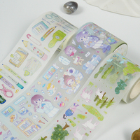 Cinta Adhesiva Decorativa Washi con Diseño Kawaii, Impresión Digital Personalizada Hercter, de Fábrica, para Agendas Diarias