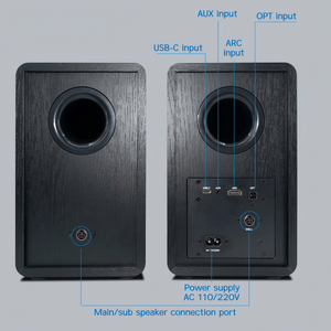 Haut-parleur audio <span class=keywords><strong>privé</strong></span> avec unités de haut-parleur séparées, crossover électronique pour utilisation individuelle, haut-parleur d'ordinateur - Product Image 4