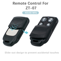 Télécommande de remplacement pour ouvre-porte de garage sectionnel Steel-Line ZT-07 SD800, 433,92 MHz, code roulant, avec porte-clés