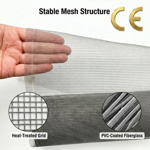 Zanzariera per Finestre in Fibra di Vetro 110g/m2, Rete Antimosche Ignifuga per Porte e Finestre, Fornitura all'Ingrosso, Tipo Rigido - Product Image 2
