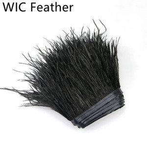 Viền Lông Đà Điểu Viền Ren Cắt Tỉa Màu Đen 10-15Cm Sẵn Sàng Giao Hàng Dành Cho Trang Trí Váy Cưới Dạ Hội Sang Trọng - Product Image 3