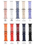 Bracelet en silicone BTS-15 personnalisé en usine, léger, étanche, réglable, accessoires de montre adaptés aux montres intelligentes iPhone