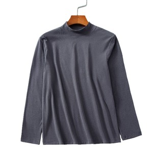 Autunno inverno uomo Slim Fit intimo termico personalizzato tinta unita mezza maglia a collo alto ampia <span class=keywords><strong>felpa</strong></span> con cappuccio - Product Image 1