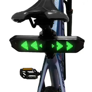 Bisiklet için bisiklet LED sinyal lambası kaydırma mesaj Mini LED bisiklet arka lambası led bisiklet ışığı seti