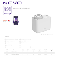 NOVO WIFI Tuya Zigbee Alexa Google Home Motor Eléctrico para Cortinas Inteligentes de Ventana, Cortinas de Tela, Cortinas Translúcidas, Persianas para Dormitorio N99