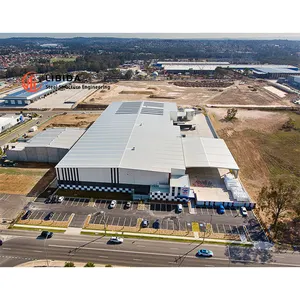 Geïsoleerde Productie Stalen Structuur Geprefabriceerde Magazijn Fabriek Hangar Stalen Magazijn Gebouwen Voor Verkoop Metalen Werkplaats