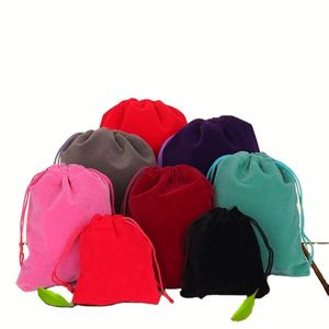 ถุงผ้ากำมะหยี่สีชมพูแบบมีเชือกผูก ขนาด 3x4 นิ้ว พร้อมพู่ห้อยสีชมพู ถุงผ้ากำมะหยี่สีดำแบบมีเชือกผูก ขนาดใหญ่พิเศษ สั่งทำได้ - Product Image 1