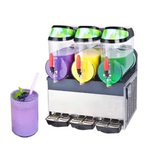 Margarita makinesi dondurulmuş içecek Slush makinesi fabrika kaynağı yüksek kaliteli buz çift Tank büyük kapasiteli