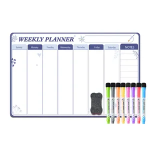 Benutzer definierte magnetische Monat Wochen kalender magnetische Whiteboard Magnet Planer für Kühlschrank