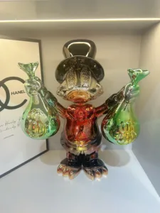 Statua Personalizzata <span class=keywords><strong>di</strong></span> <span class=keywords><strong>Paperino</strong></span> Lucida Moderna per Design Artistico, Scultura in Resina, Ornamento Astratto <span class=keywords><strong>di</strong></span> Buddha, Piramide Religiosa Carina - Product Image 3