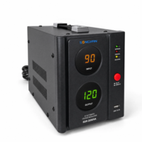 Régulateur de tension AVR SDR-2000 haute efficacité, entrée 90-150V, sortie 220V±8% pour électronique sensible et usage domestique