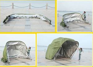 Toldo Retráctil Personalizado para Automóvil, Carpa Plegable Portátil para Exteriores, Garaje Automático de Aleación de Aluminio y Tela Oxford, Prefabricado - Product Image 4