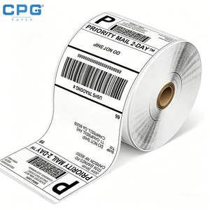 OEM Wholesale Thermal Rolls 40X30mm 4x6 inch Permanent Adhesive Paper for Warehouse <b>Logistics</b> Mailing - Product Image 1