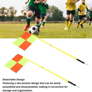 Poteau d'entraînement pour <span class=keywords><strong>terrain</strong></span> de football, drapeau d'angle de football, équipement de football scolaire, poteau d'obstacle - Product Image 3