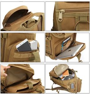 Sac à dos tactique en nylon personnalisé avec sélection de plusieurs couleurs, logo personnalisé, OEM - Product Image 2