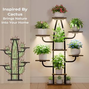 Soporte <span class=keywords><strong>para</strong></span> <span class=keywords><strong>Plantas</strong></span> <span class=keywords><strong>de</strong></span> Interior Tipo Estante con Luz <span class=keywords><strong>de</strong></span> Cultivo, Estante Esquinero <span class=keywords><strong>de</strong></span> 43 Pulgadas <span class=keywords><strong>para</strong></span> <span class=keywords><strong>Cactus</strong></span> y Flores en la Sala <span class=keywords><strong>de</strong></span> Estar - Product Image 2