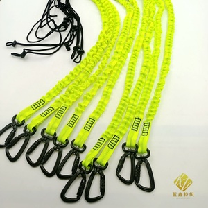 LANXIN Fournisseur d'usine, cordon de sécurité en polyester tressé personnalisé, mousqueton simple, conception rétractable, <span class=keywords><strong>suspension</strong></span> amortissante pour - Product Image 6