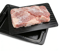 Plateau de décongélation rapide en alliage d'aluminium pour viande congelée, 35,5*20,5*0,2 cm, vente en gros