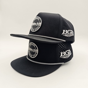 Casquette de golf 5 panneaux Collection Boutique, avec logo en silicone personnalisé, style vintage avec cordon, faible MOQ, service de personnalisation de marque OEM - Product Image 2