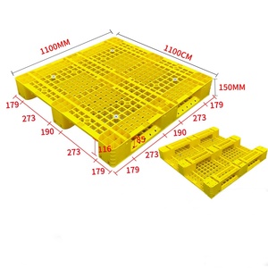 סיטונאי 3 רץ hdpe אירו מזרן פלסטיק, כיתה מזון צד אחד עם מתכת מחוזק - Product Image 3