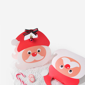 Classroom Holiday <b>Christmas</b> Cardboard Gable Boxes Cookie Gift Boxes 3D <b>Christmas</b> Santa Snowman Reindeer Elf Elk Party Favor Box - Product Image 3