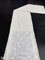 Tissu en sequins blanc cassé scintillant, tissu en maille micro-sequins dense de luxe pour robes de mariée, tenues de soirée, robes de bal
