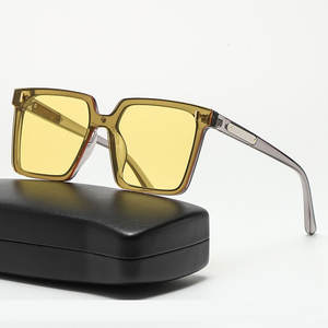 上品なヴィンテージスタイルのサングラス男性と女性用抗光線ティントカラースモールスクエアレンズ眼鏡クラシック眼鏡UV400 - Product Image 2