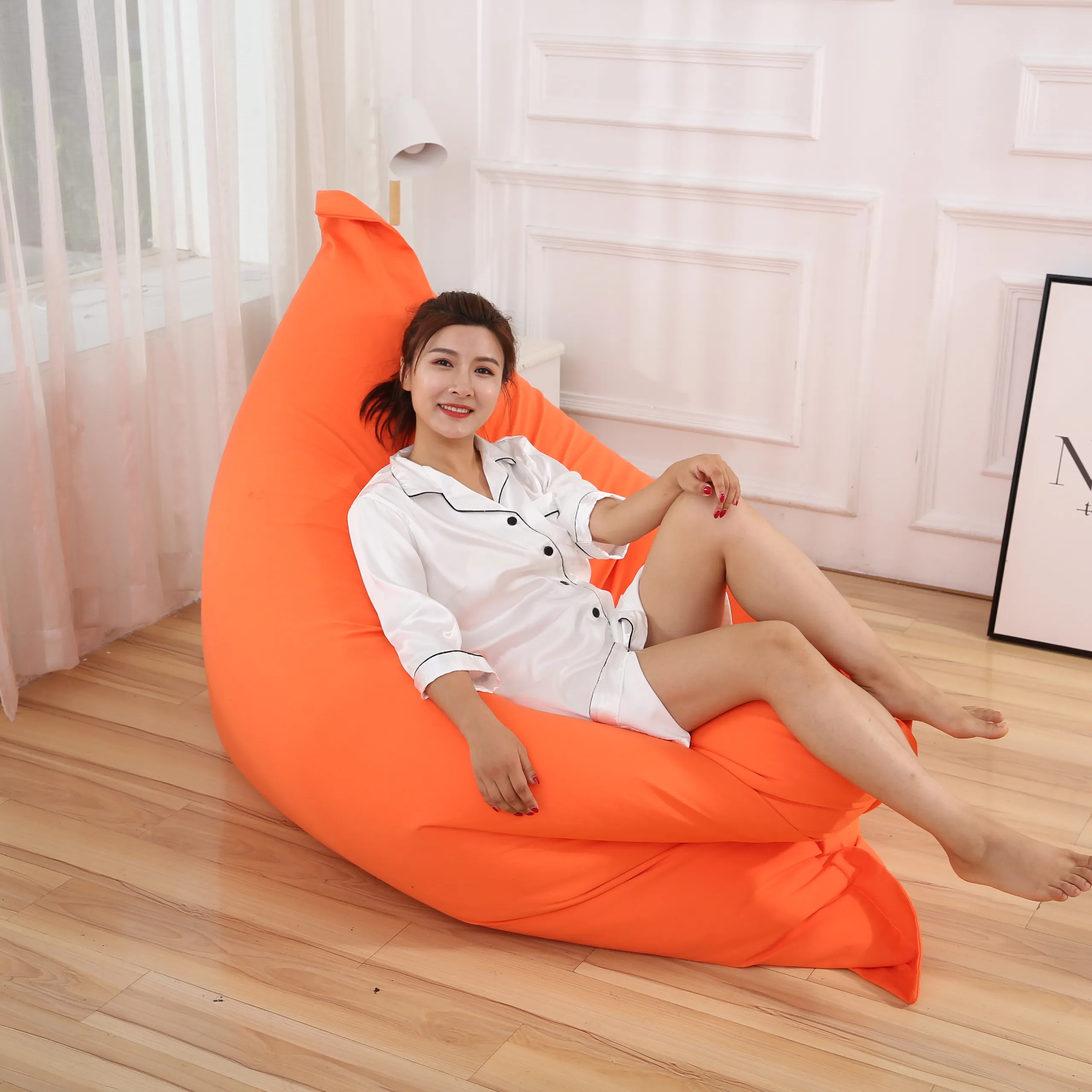 Beanbag Sofa Chair Magic Bag Seat Cases Zac Comfort Bean Bag Bed Cover Without Filling Waterproof Indoor Beanbag Lounge Chair