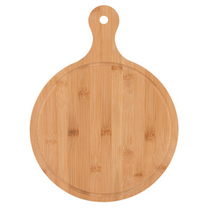 Bandeja de servir de madera de bambú redonda de 7, 9 y 11 pulgadas para uso doméstico - Product Image 5