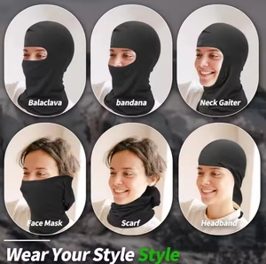 Masque de cyclisme personnalisé avec logo, protection UV et anti-vent pour accessoires de moto - Product Image 5