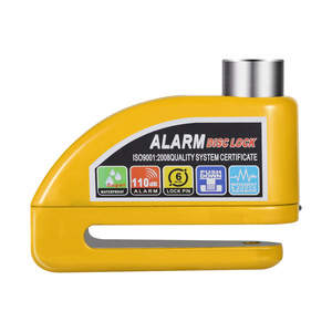Candado de disco con alarma de 6 mm, pin de bloqueo de 110 dB para rueda delantera de motocicleta, antirrobo, seguridad - Product Image 2