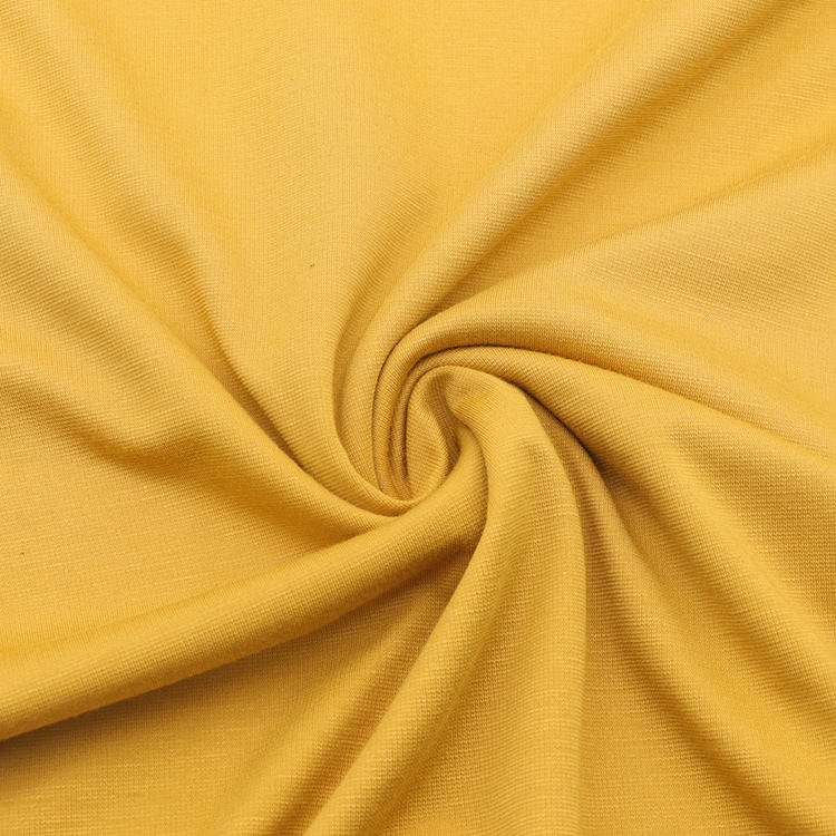 Special Design Solid Color 200Gsm Rayon Nylon Spandex Fabric For Women Dress