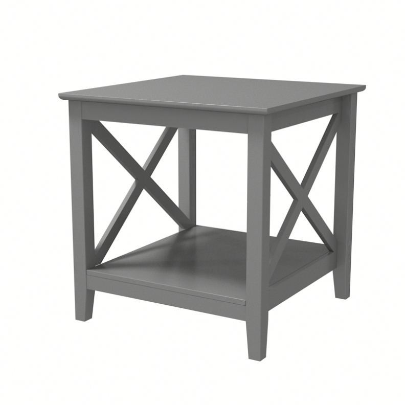 Salon De Café Table D'appoint Avec Étagère