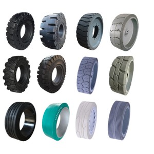 ยางอุตสาหกรรมแบบไม่ทิ้งรอย TOPOWER รุ่นใหม่ ขนาด 12x4 1/8x10 305x105 สำหรับรถยกแบบกรรไกร Genie Skyjack Haulotte Dingli Manlift - Product Image 5