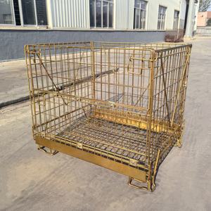 מיכל משטחים רשת תיל כבד |   מלגזה ניתנת לערום |   פלדה מגולוונת עמידה בפני קורוזיה - Product Image 1