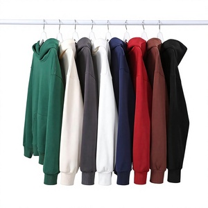 เสื้อฮู้ดผู้ชาย ผ้าฝ้าย 100% สีพื้น แบบสวมใส่สบาย มีกระเป๋า ทรงปกติ ไม่หดตัว เหมาะสำหรับใส่ในฤดูใบไม้ร่วง - Product Image 6