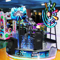Amis fête jazz tambour musique électronique machine de jeu d'arcade