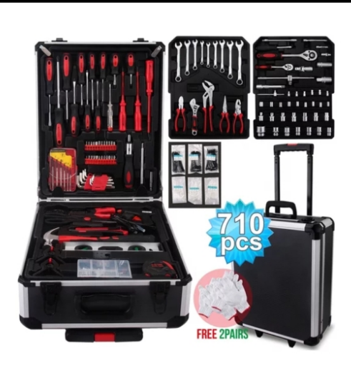 710pcs 186pcs Combination Hand Tools Set in Aluminum Case Packing ...