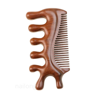Masseur Gua Sha classique et confortable en bois de santal, peigne de massage pour grattage, outil pour les méridiens, pour les cheveux et usage domestique