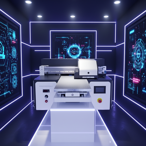 Imprimante DTF à plat A3 2 têtes 3D pour verre, bougies, coques d'ordinateur portable, métal, stylos et autres objets en verre ou en plastique - Product Image 1