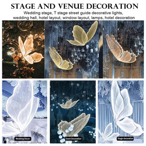 Luci Decorative per Matrimoni in Offerta, Farfalle LED Mobili per Decorazione di Eventi e Feste Nuziali - Product Image 6
