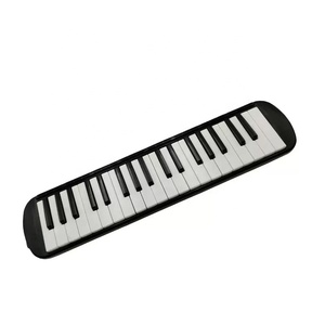 Harmonica Clavier Piano 32 Touches <span class=keywords><strong>Melodion</strong></span> 24 Trous avec Embouchure et Tuyau, Léger en Résine ABS pour Élèves du Primaire - Product Image 2